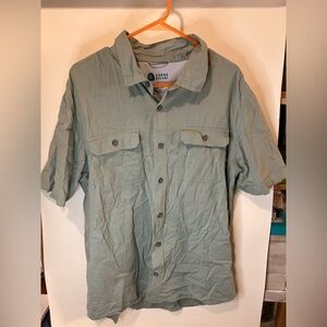 Sierra Designs Size L Men’s Hiking Outdoors Sports Button Down Short Sleeve